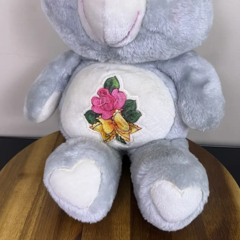 Vintage 1983 Kenner Care Bears Grams BEAR 15" Plush Grandma Gran Gray - Picture 3 of 7